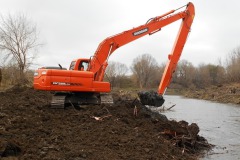 Экскаватор гусеничный Doosan dx225, стрела 16м